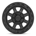 Kmc Km548 Chase 17X9 -12 Satin Black W/ Gloss Black Lip