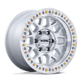 Kmc Km549 Grs 18X8.5 +0 Gloss Silver W/ Machined Face