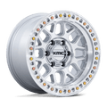 KMC KM549 GRS 17X9 +18 GLOSS SILVER W/ MACHINED FACE