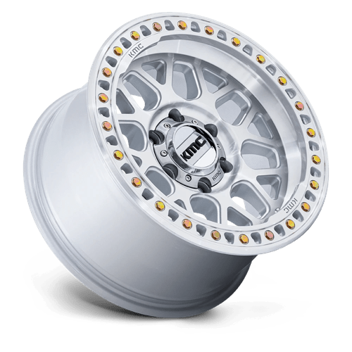 Kmc Km549 Grs 17X8.5 +0 Gloss Silver W/ Machined Face