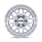 Kmc Km549 Grs 20X9 +0 Gloss Silver W/ Machined Face