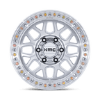 Kmc Km549 Grs 18X9 +18 Gloss Silver W/ Machined Face