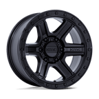 Kmc Km551 Outrun 18X9 +18 Matte Black W/ Gloss Black Lip