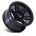 Kmc Km551 Outrun 17X8.5 -10 Matte Black W/ Gloss Black Lip
