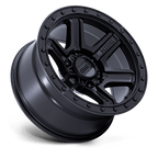 Kmc Km551 Outrun 18X9 +18 Matte Black W/ Gloss Black Lip