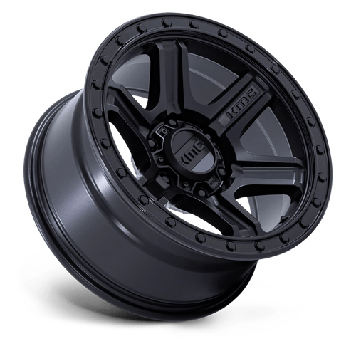 Kmc Km551 Outrun 17X8.5 -10 Matte Black W/ Gloss Black Lip
