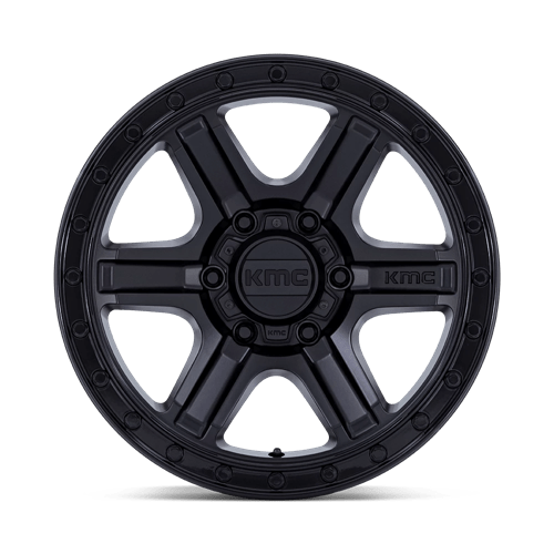 Kmc Km551 Outrun 17X8.5 -10 Matte Black W/ Gloss Black Lip