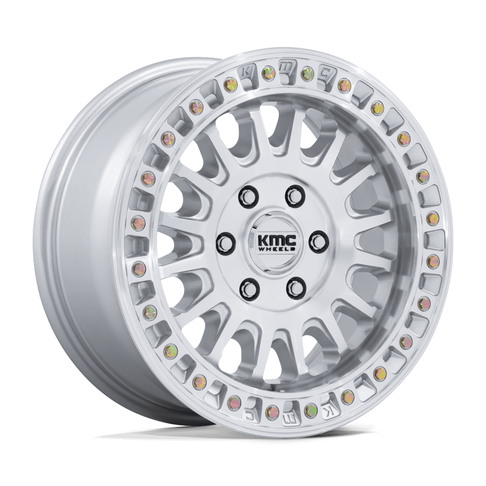 Kmc Km552 Ims 17X8 +32 Gloss Silver W/ Machined Face