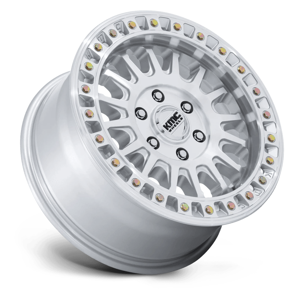 Kmc Km552 Ims 17X8 +32 Gloss Silver W/ Machined Face
