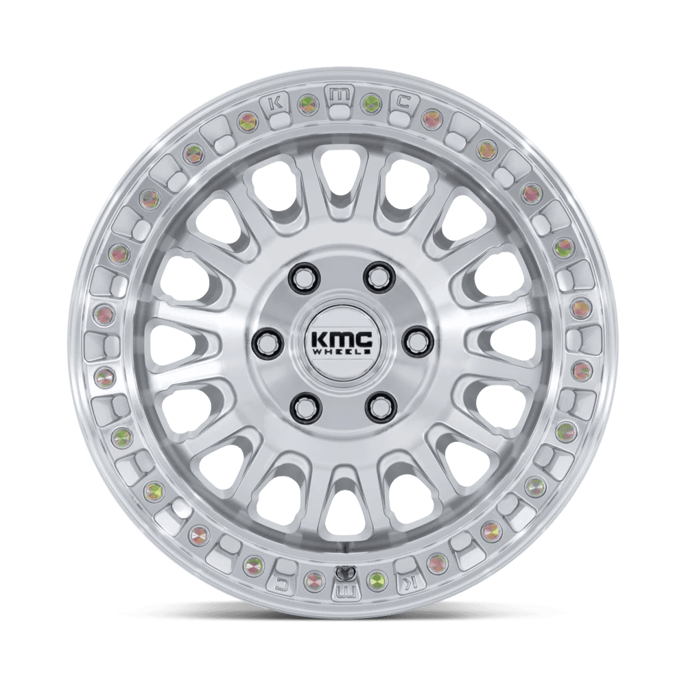 Kmc Km552 Ims 17X8 +32 Gloss Silver W/ Machined Face