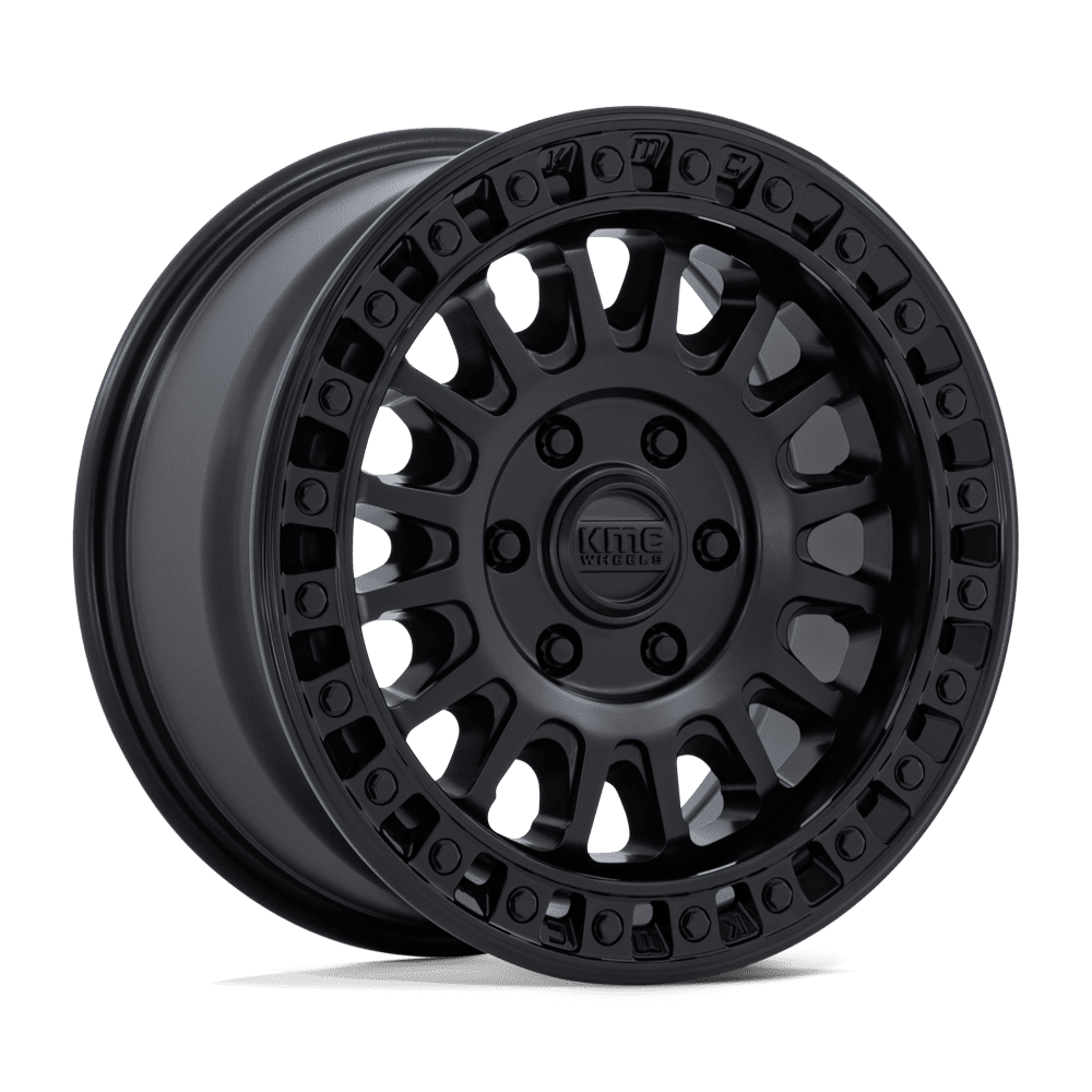 Kmc Km552 Ims 17X8 +32 Matte Black W/ Gloss Black Lip