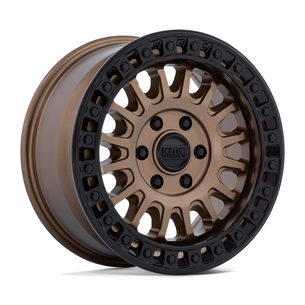 Kmc Km552 Ims 17X8 +32 Matte Bronze W Gloss Black Lip
