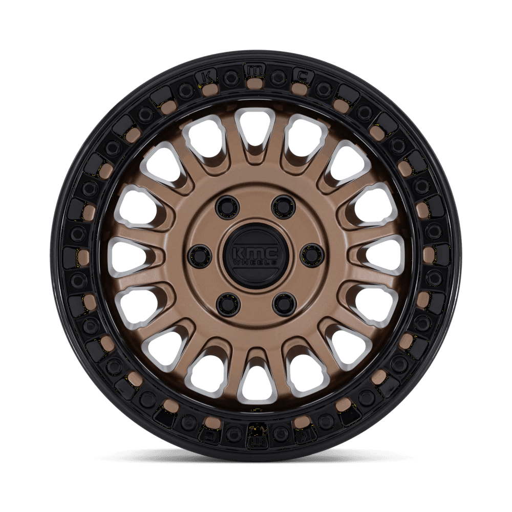 Kmc Km552 Ims 17X8 +32 Matte Bronze W Gloss Black Lip