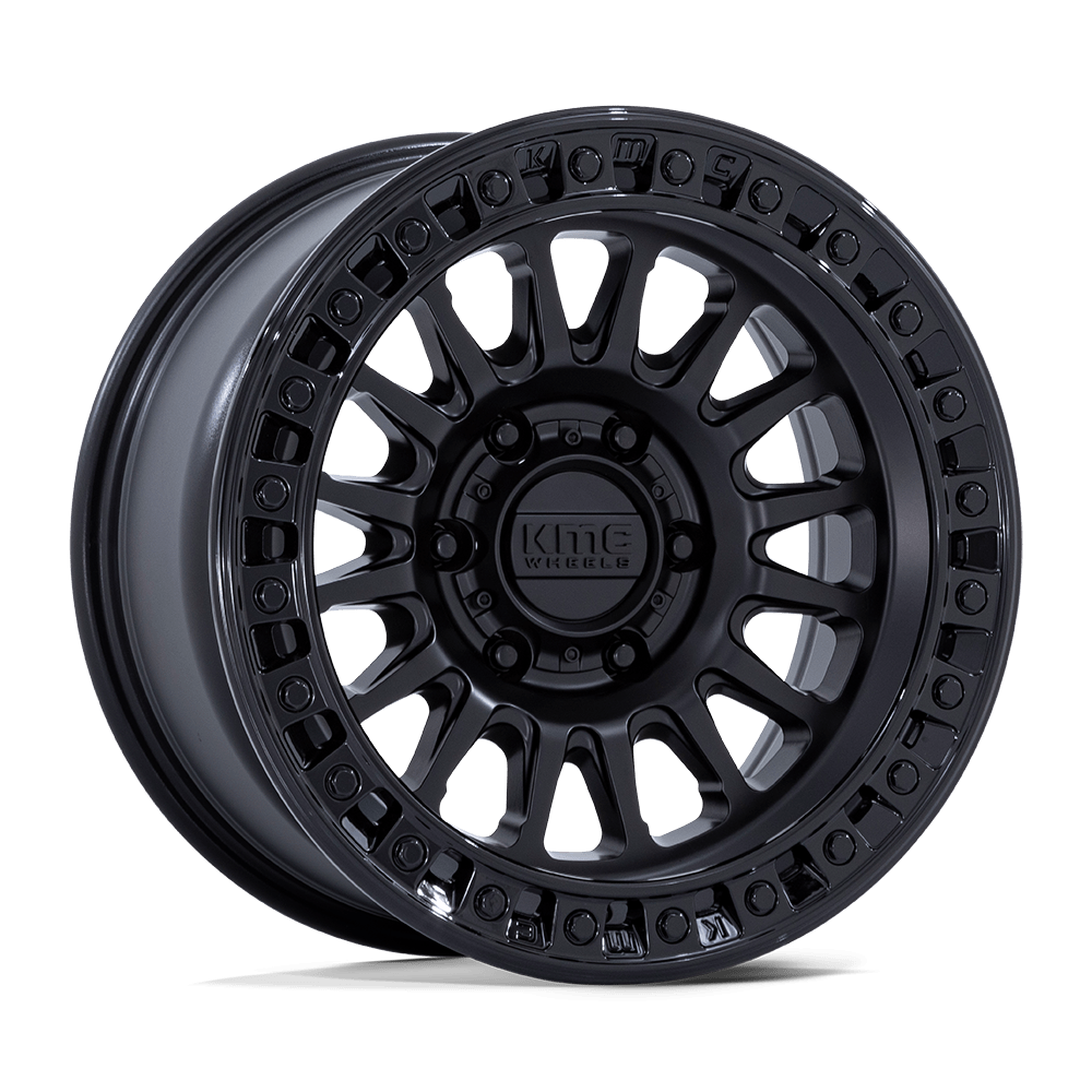 Kmc Km552 Ims 18X9 +18 Matte Black W/ Gloss Black Lip