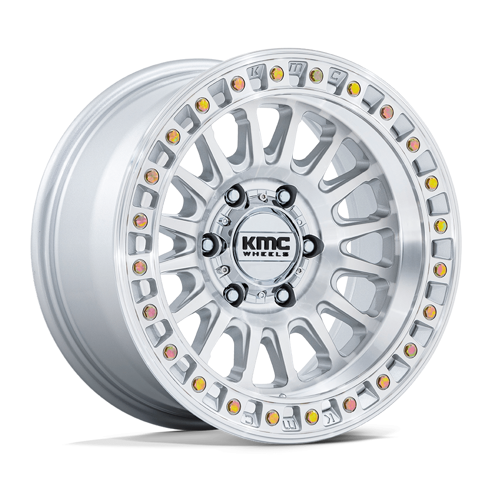 Kmc Km552 Ims 18X9 +18 Gloss Silver W/ Machined Face