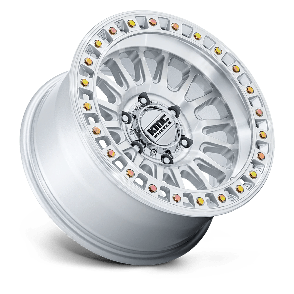 Kmc Km552 Ims 17X8 +32 Gloss Silver W/ Machined Face