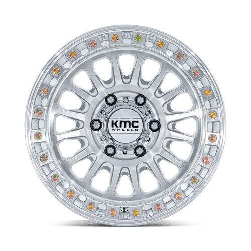 Kmc Km552 Ims 20X9 +18 Gloss Silver W/ Machined Face