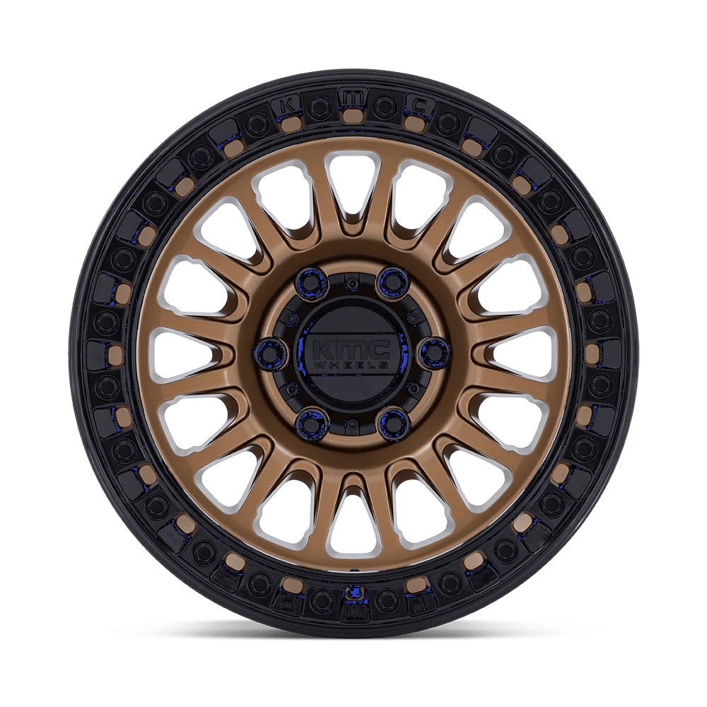 Kmc Km552 Ims 17X8 +32 Matte Bronze W Gloss Black Lip