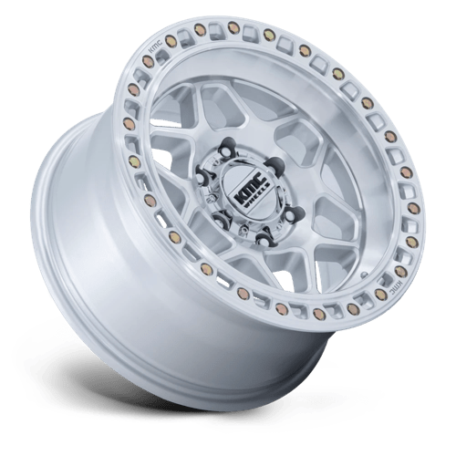 Kmc Km553 Torx 17X8.5 +0 Gloss Silver W/ Machined Face