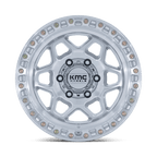 Kmc Km553 Torx 17X8.5 +0 Gloss Silver W/ Machined Face