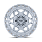 Kmc Km553 Torx 17X8.5 +0 Gloss Silver W/ Machined Face