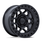 Kmc Km553 Torx 17X9 -12 Matte Black W/ Gloss Black Lip