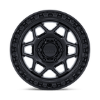 Kmc Km553 Torx 17X8.5 +0 Matte Black W/ Gloss Black Lip