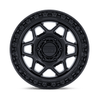 Kmc Km553 Torx 17X9 -12 Matte Black W/ Gloss Black Lip