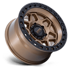 Kmc Km553 Torx 17X9 -12 Matte Bronze W Gloss Black Lip