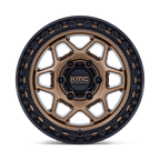 Kmc Km553 Torx 17X8.5 +0 Matte Bronze W Gloss Black Lip