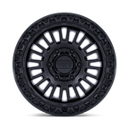 Kmc Km554 Aztec 17X8.5 +25 Matte Black W/ Gloss Black Lip