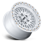 Kmc Km554 Aztec 17X8.5 +0 Gloss Silver W/ Machined Face