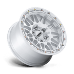 Kmc Km555 Attack 17X8.5 -10 Gloss Silver W/ Machined Face