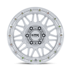 Kmc Km555 Attack 17X8.5 -10 Gloss Silver W/ Machined Face