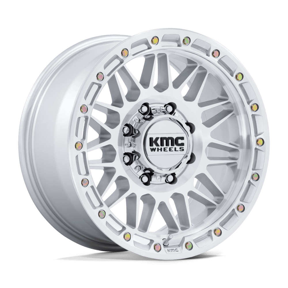 Kmc Km555 Attack 20X9 +1 Gloss Silver W/ Machined Face