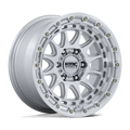 Kmc Km556 Crux 17X8.5 +0 Gloss Silver W/ Machined Face