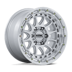 Kmc Km556 Crux 17X8.5 +0 Gloss Silver W/ Machined Face