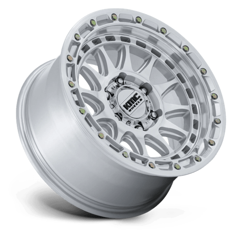 Kmc Km556 Crux 17X8.5 +25 Gloss Silver W/ Machined Face