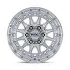 Kmc Km556 Crux 17X8.5 +25 Gloss Silver W/ Machined Face