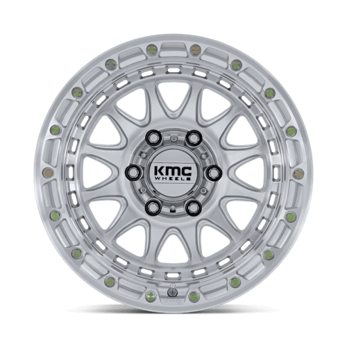 Kmc Km556 Crux 17X8.5 +25 Gloss Silver W/ Machined Face