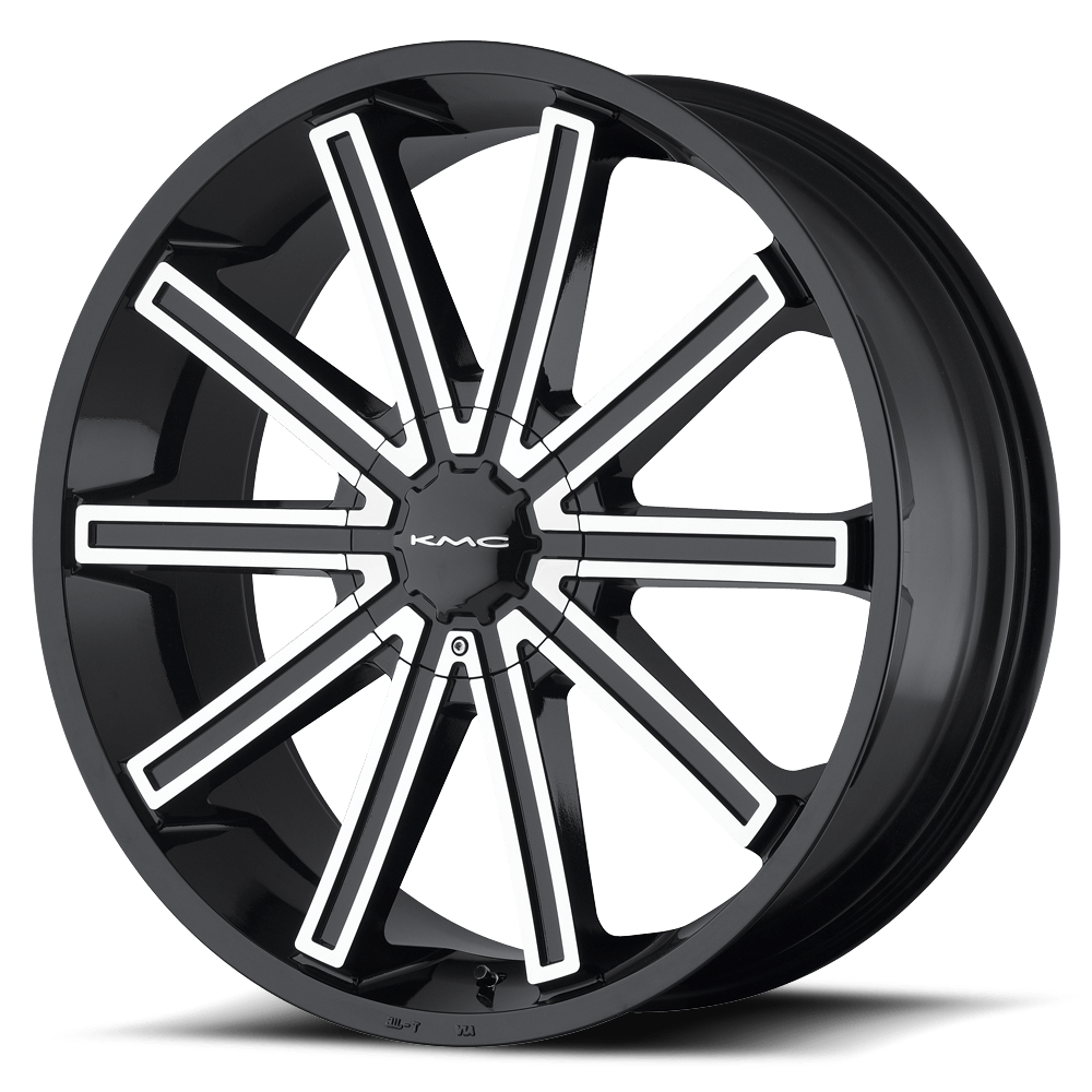Kmc Km681 Nerve 22X9 +38 Gloss Black Machined