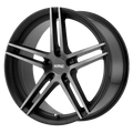 Kmc Km703 Monophonic 20X10 +45 Satin Black W/ Titan-Blk Face