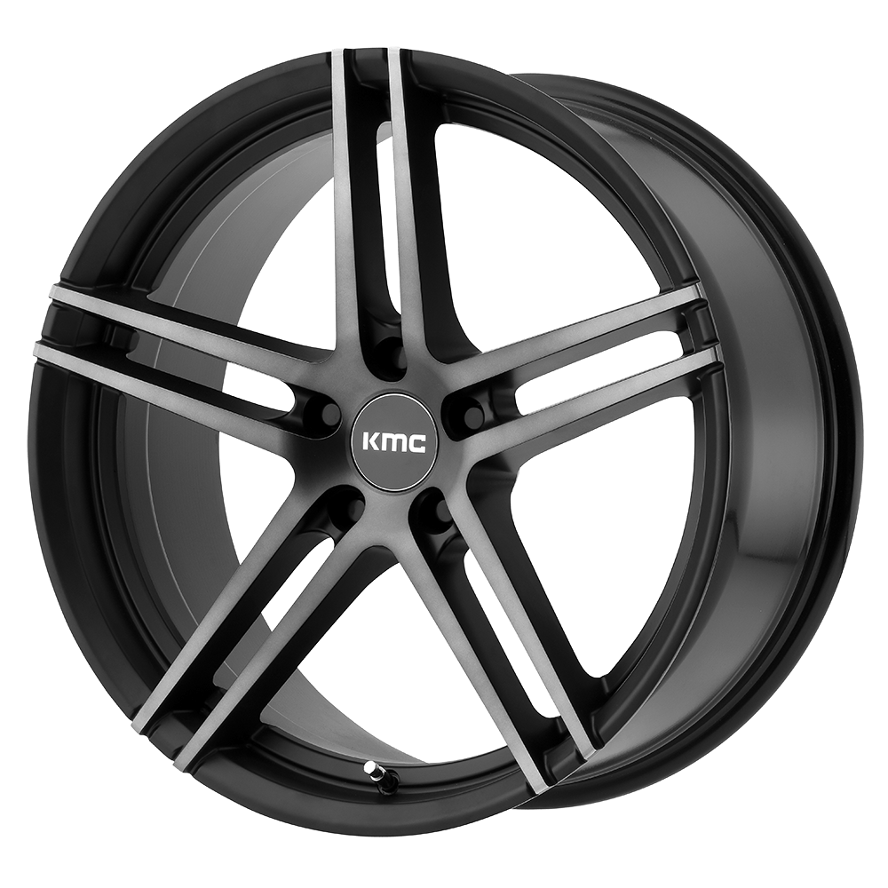 Kmc Km703 Monophonic 20X10 +45 Satin Black W/ Titan-Blk Face