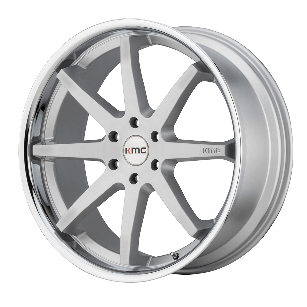 Kmc Km715 Reverb 20X9 +30 Brushed Silver W/ Chrome Lip
