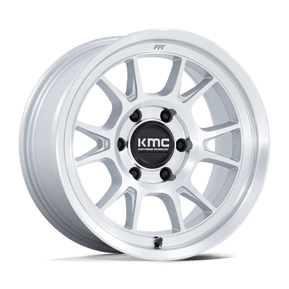 Kmc Km729 Range 17X8.5 +0 Gloss Silver W/ Machined Face