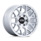 Kmc Km730 Hatchet 17X8.5 +25 Gloss Silver W/ Machined Face