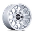 Kmc Km730 Hatchet 17X8.5 +25 Gloss Silver W/ Machined Face