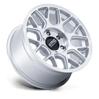 Kmc Km730 Hatchet 17X8.5 +25 Gloss Silver W/ Machined Face