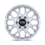 Kmc Km730 Hatchet 17X8.5 +25 Gloss Silver W/ Machined Face