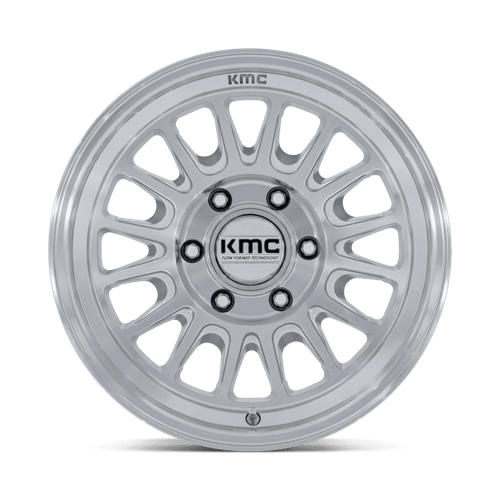 Kmc Km733 Impact Fft 18X9 +0 Gloss Silver W/ Machined Face